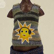 AmiGaTa tank top with sunny print